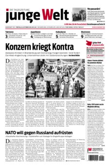 Junge Welt Zeitung 22. Oktober 2021