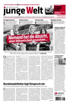 Junge Welt Zeitung 20. November 2021