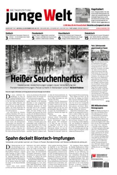 Junge Welt Zeitung 22. November 2021