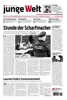 Junge Welt Zeitung 3. Dezember 2021