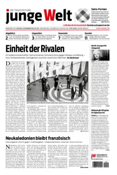 Junge Welt Zeitung 13. Dezember 2021