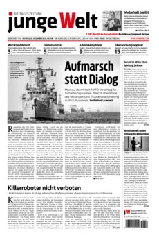 Junge Welt Zeitung 20. Dezember 2021