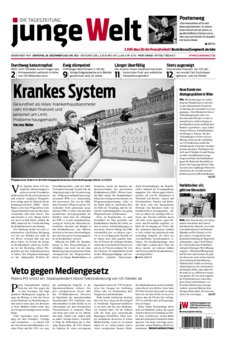Junge Welt Zeitung 28. Dezember 2021