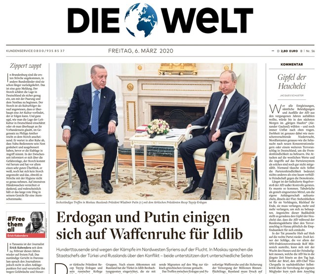 Die Welt Zeitung 6. März 2020