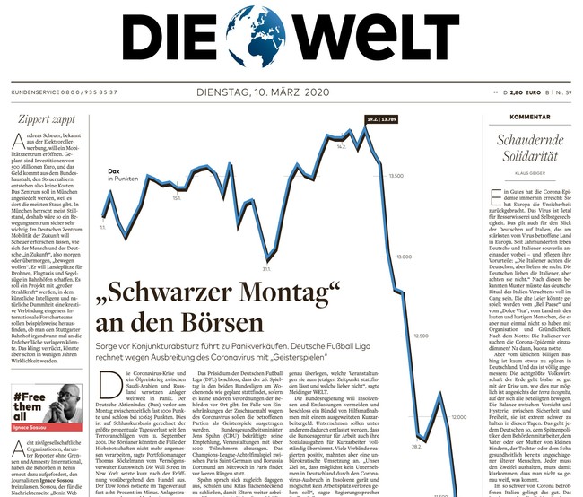 Die Welt Zeitung 10. März 2020