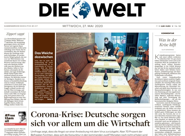 Die Welt Zeitung 27. Mai 2020