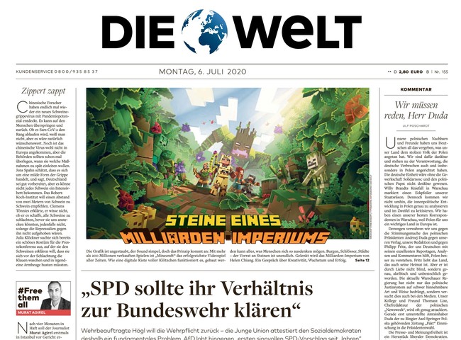 Die Welt Zeitung 6. Juli 2020