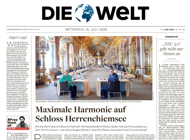 Die Welt Zeitung 15. Juli 2020