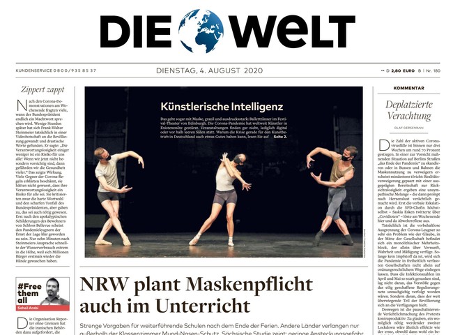 Die Welt Zeitung 4. August 2020