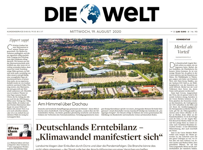 Die Welt Zeitung 19. August 2020