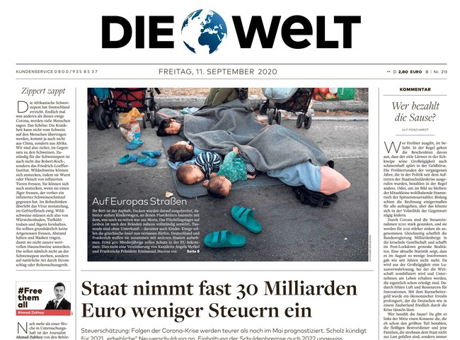 Die Welt Zeitung 11. September 2020