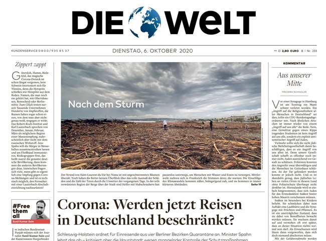 Die Welt Zeitung 6. Oktober 2020