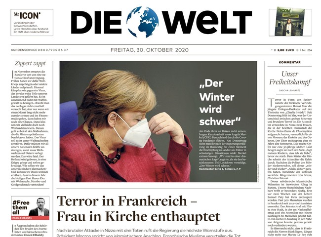 Die Welt Zeitung 30. Oktober 2020