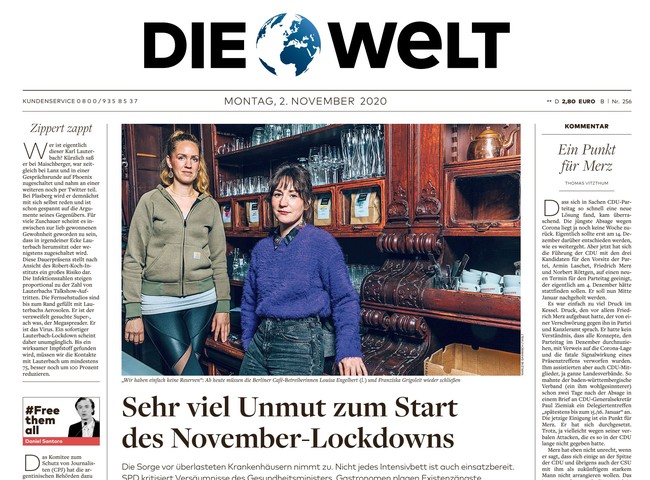 Die Welt Zeitung 2. November 2020