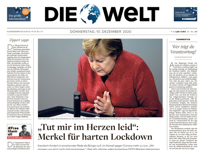 Die Welt Zeitung 10. Dezember 2020