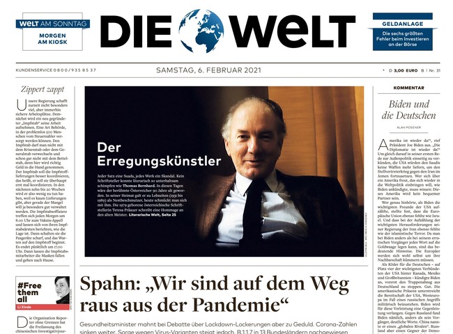 Die Welt Zeitung 6. Februar 2021