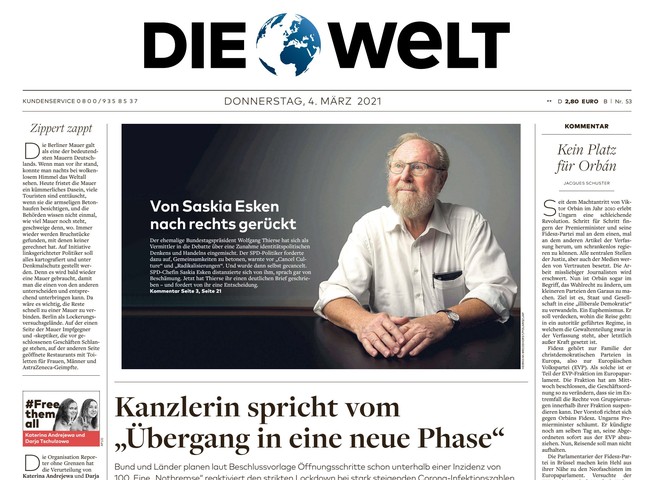 Die Welt Zeitung 4. März 2021