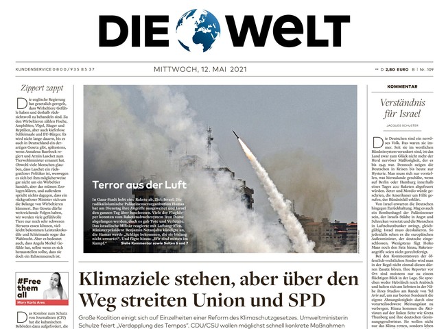 Die Welt Zeitung 12. Mai 2021