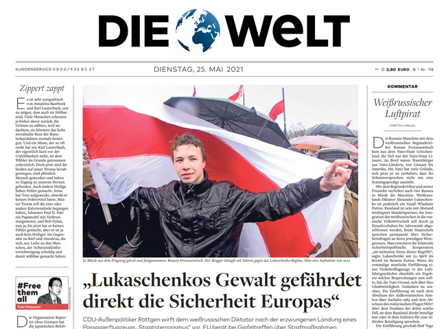 Die Welt Zeitung 25. Mai 2021