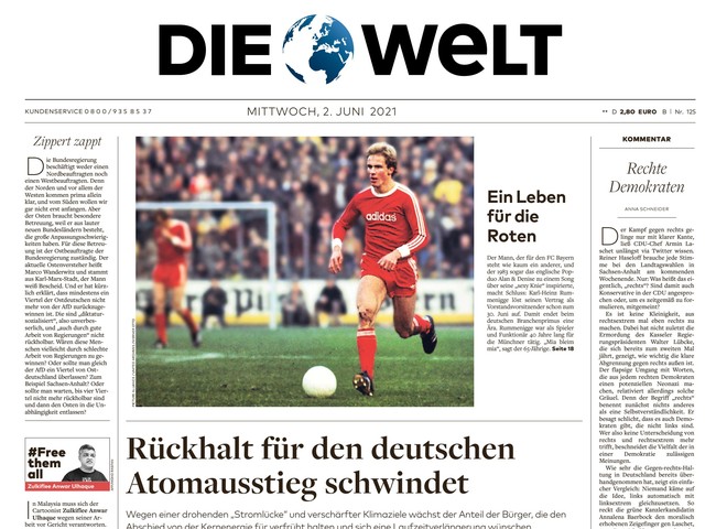 Die Welt Zeitung 2. Juni 2021