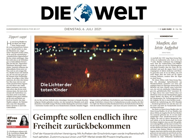 Die Welt Zeitung 6. Juli 2021