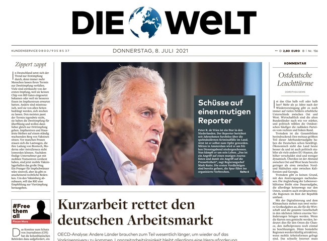 Die Welt Zeitung 8. Juli 2021