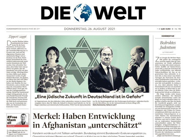 Die Welt Zeitung 26. August 2021