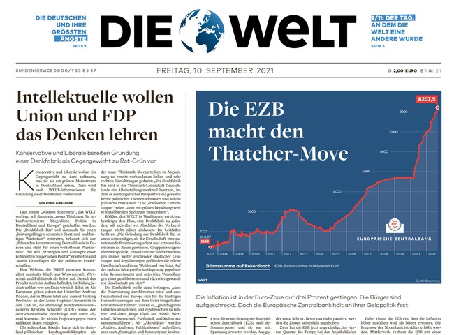 Die Welt Zeitung 10. September 2021