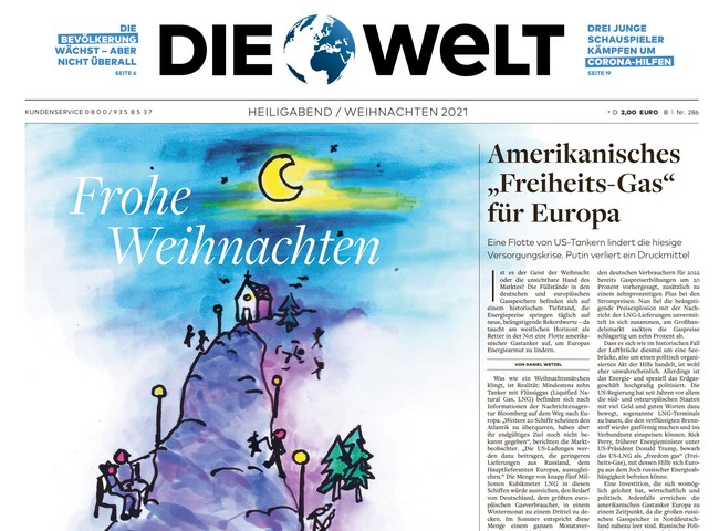 Die Welt Zeitung 24. Dezember 2021