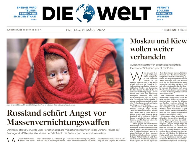 Die Welt Zeitung 11. März 2022