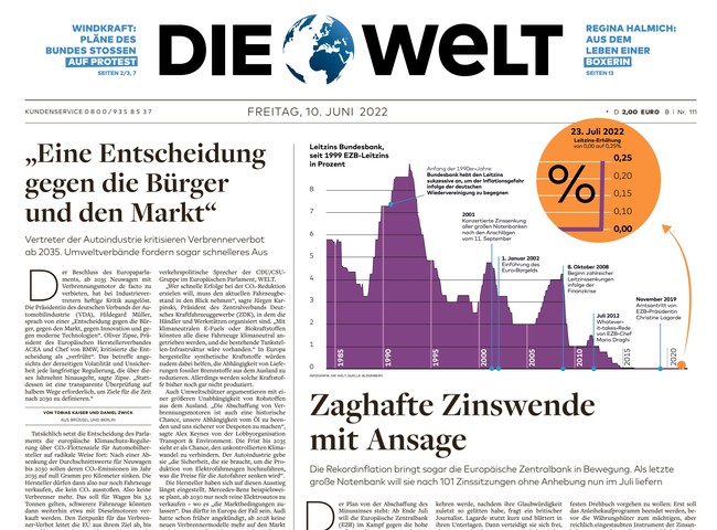 Die Welt Zeitung 10. Juni 2022