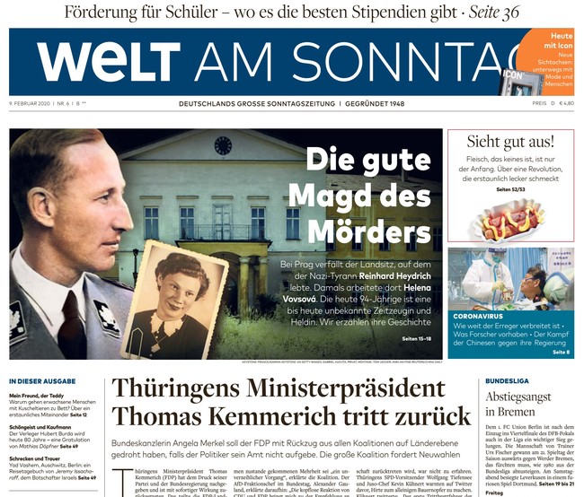 Welt am Sonntag Zeitung 9. Februar 2020