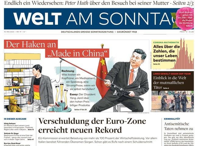 Welt am Sonntag Zeitung 10. Mai 2020