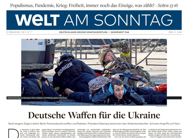 Welt am Sonntag Zeitung 27. Februar 2022