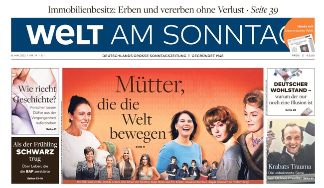 Welt am Sonntag Zeitung 8. Mai 2022