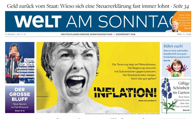 Welt am Sonntag Zeitung 22. Mai 2022